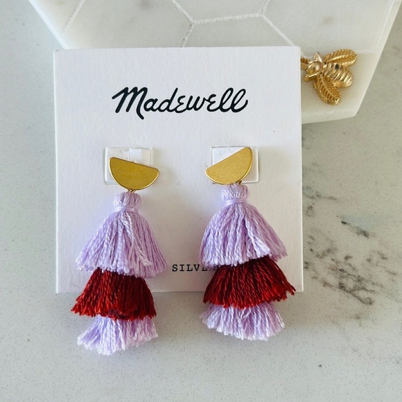 💖HP 5/2 💖Madewell tassel Woman’s Earrings - Picture 2 of 7